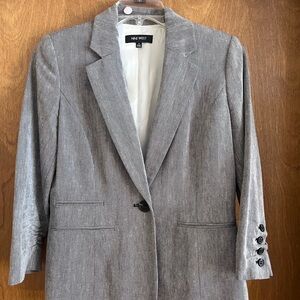 Nine West Women's Classic Gray Suit Jacket